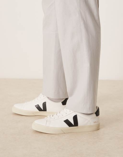 ASOS DESIGN – Grå kostymbyxor i linneblandning med raka ben, 4 av 5
