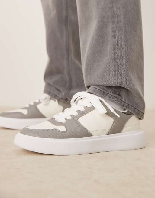 ASOS DESIGN – Grå och vita sneakers, 5 av 5