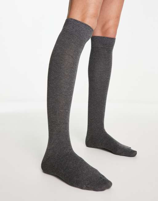 ASOS DESIGN - Grå overknee-strømper, 2 af 4