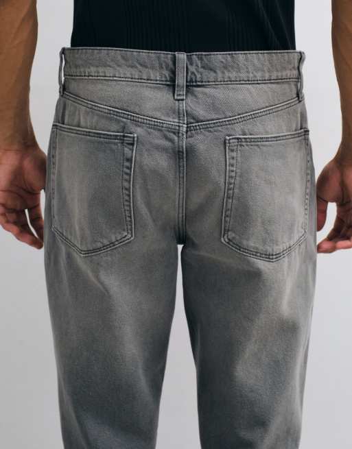 ASOS DESIGN – Grå straight jeans, 4 av 5