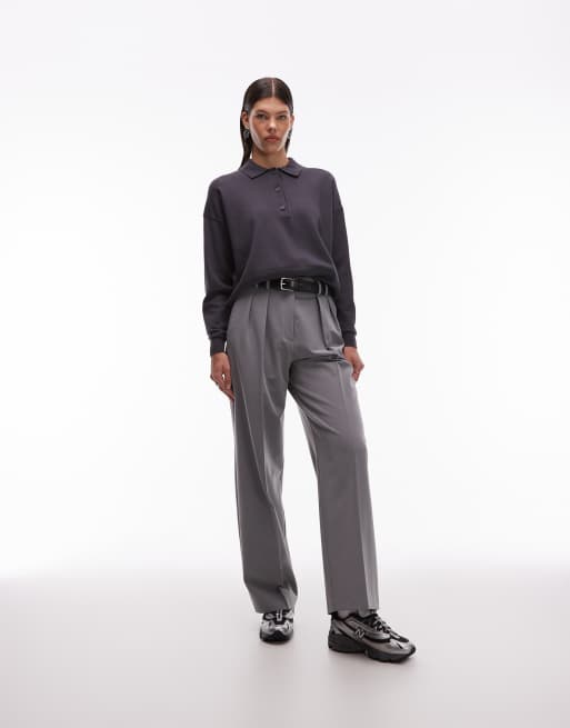 ASOS DESIGN – Grå, strukturstickad rugbytröja, 2 av 4