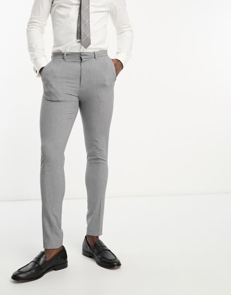 ASOS DESIGN - Grå super skinny-habitbukser - view 1