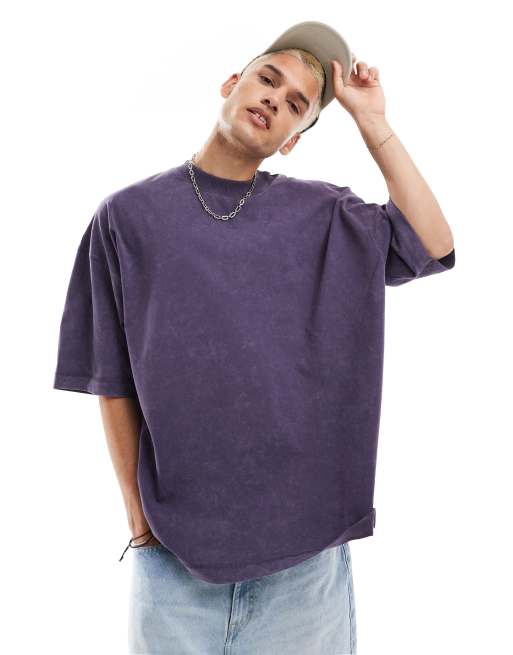 ASOS DESIGN – Grå t-shirt i extra oversize-modell