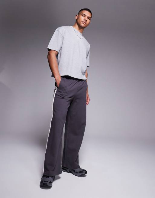 ASOS DESIGN – Gråbeige kraftig t-shirt i boxig oversize passform   , 4 av 4