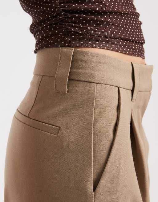 ASOS DESIGN - Gråbrune skræddersyede bukser med tøndeformede ben, 4 af 5