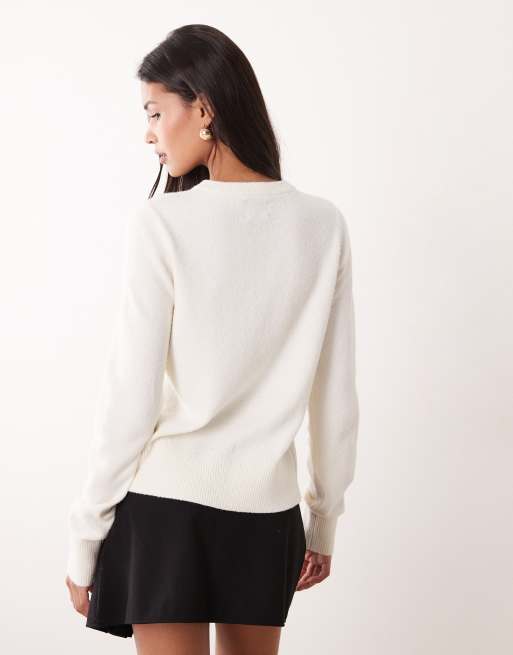 ASOS DESIGN – Gräddvit figursydd kofta, 4 av 4