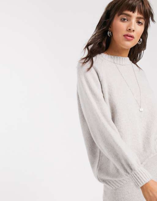 ASOS DESIGN – Gräddvitt stickat set i midilängd, 3 av 3