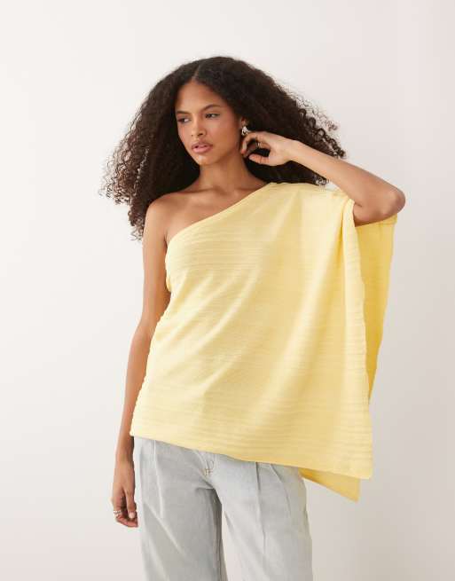 ASOS DESIGN – Gräddvit, ribbstickad poncho i lång modell, 2 av 4