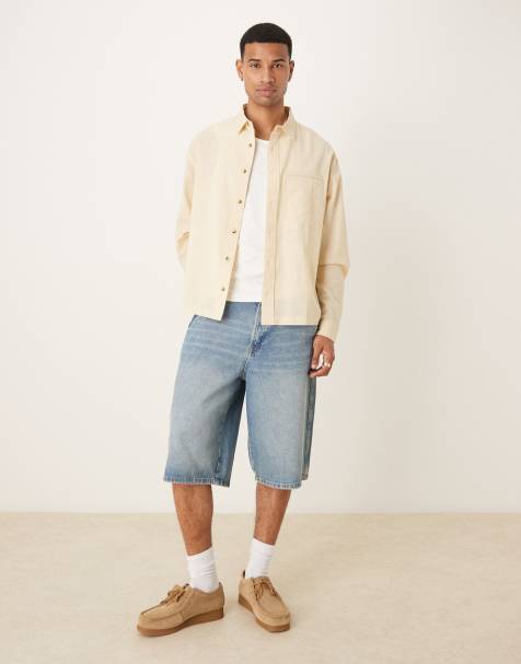 ASOS DESIGN – Gräddvit skjorta i oversize - view 1