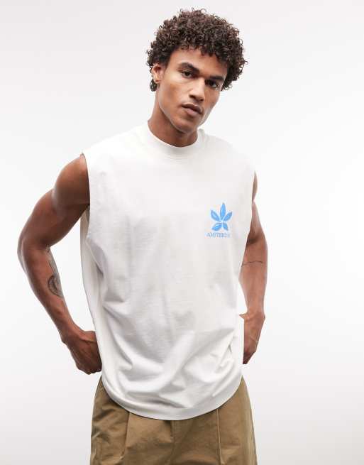 ASOS DESIGN – Gräddvit t-shirt i oversized fit med blomtryck, 3 av 5
