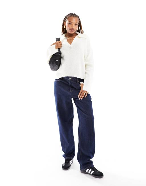 ASOS DESIGN – Gräddvit tröja i oversize med krage, 4 av 4