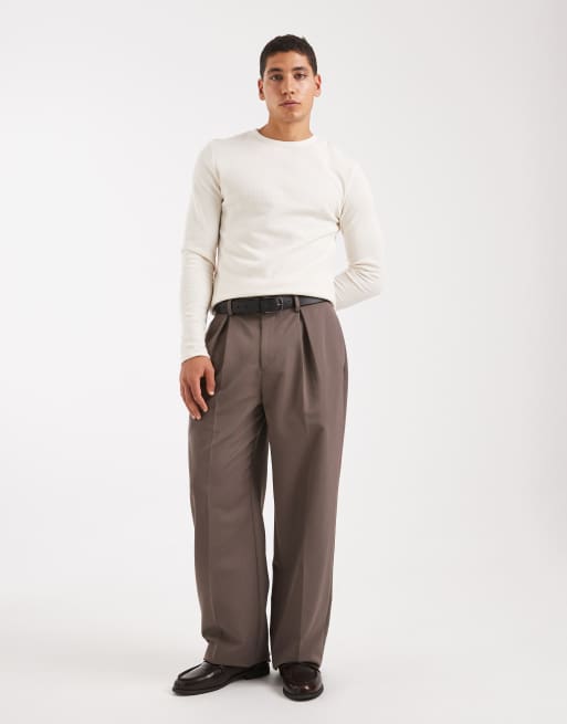 ASOS DESIGN – Gräddvit, våfflad, smal t-shirt med långa ärmar  , 4 av 5