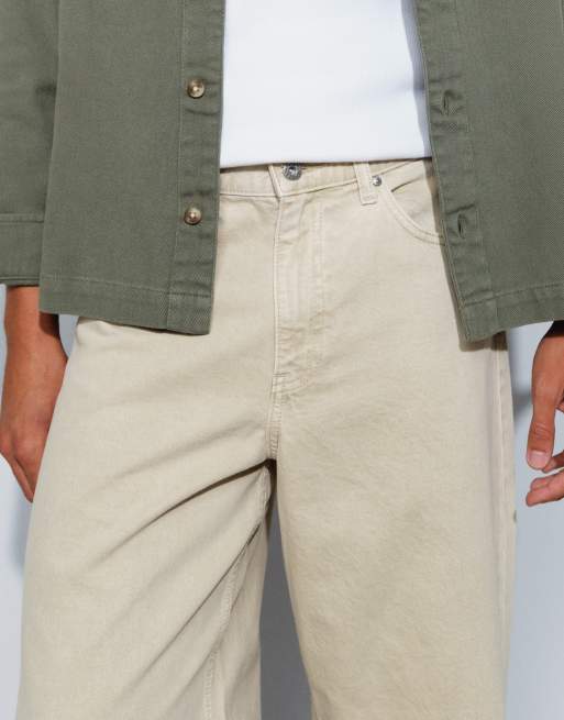 ASOS DESIGN – Gräddvita baggy jeans, 5 av 5