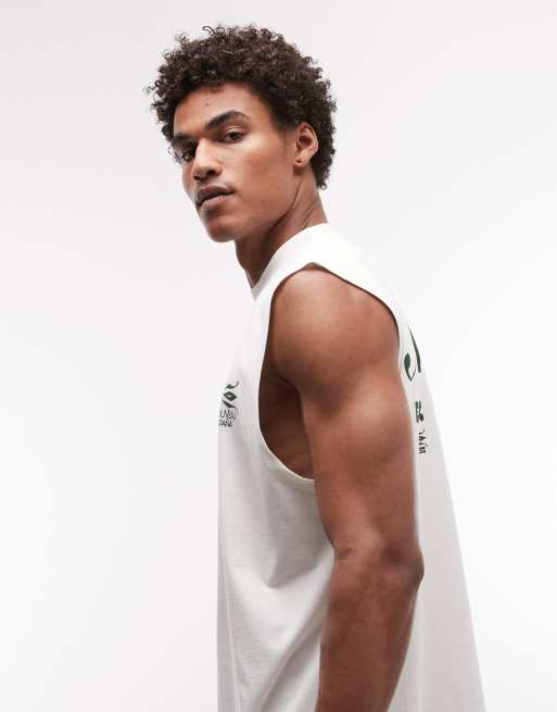 ASOS DESIGN – Gräddvitt linne i oversize med 'Nouveau'-tryck, 5 av 5
