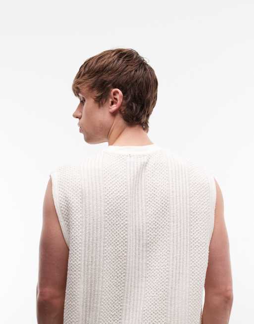 ASOS DESIGN – Gräddvitt linne i oversize med textur, 5 av 5