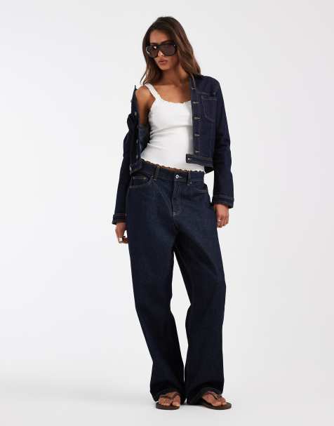 ASOS DESIGN – Gräddvitt linne med kantdetaljer - view 1