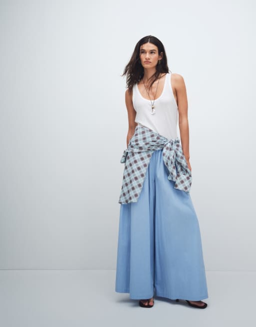 ASOS DESIGN – Gräddvitt, skirt linne med ledig passform och djup halsringning, 2 av 7