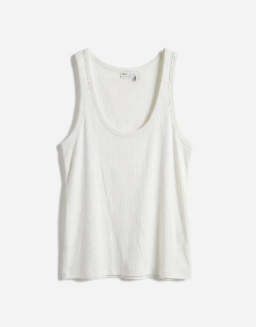 ASOS DESIGN – Gräddvitt, skirt linne med ledig passform och djup halsringning, 5 av 7