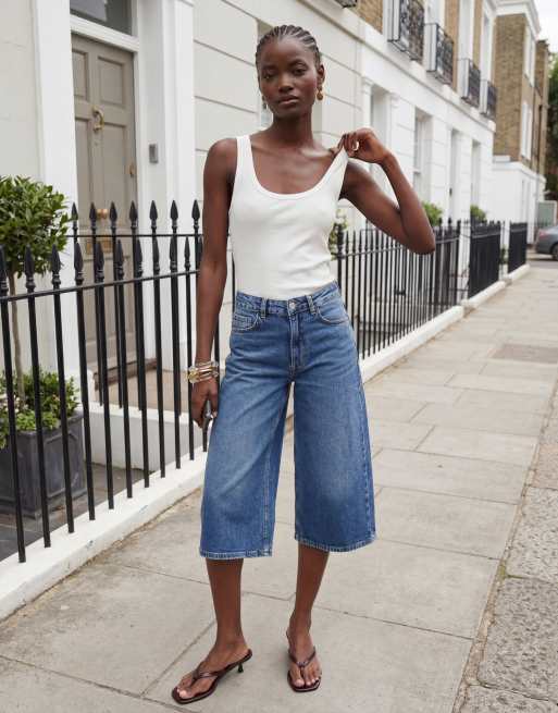 ASOS DESIGN – Gräddvitt, skirt linne med ledig passform och djup halsringning, 9 av 10