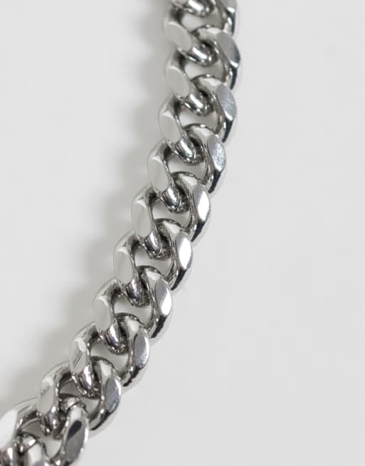 ASOS DESIGN graduated chain bracelet in silver, 3 of 3