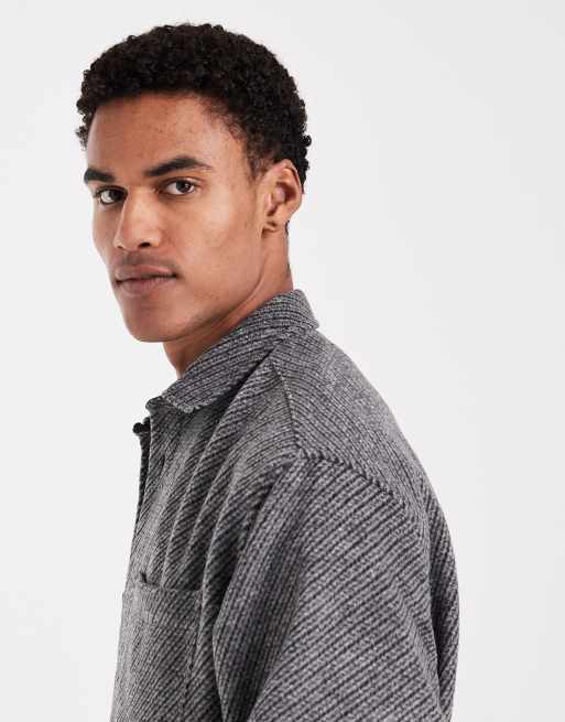 ASOS DESIGN – Grafitowa koszula oversize, 4 z 5