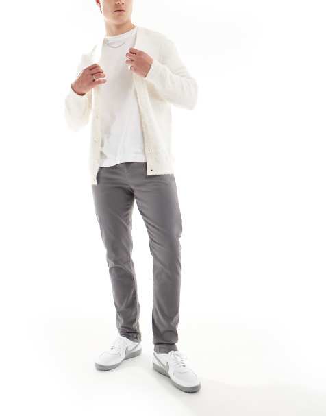ASOS DESIGN – Grafitowe chinosy o obcisłym kroju - view 1