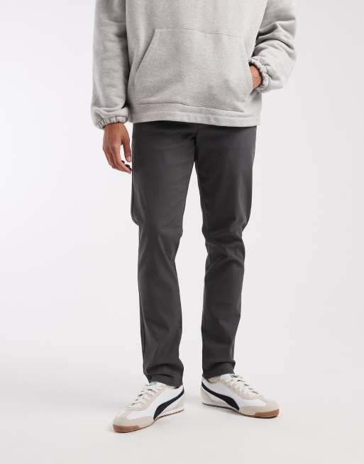 ASOS DESIGN – Grafitowe chinosy o obcisłym kroju, 2 z 5