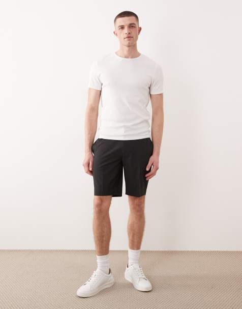 ASOS DESIGN – Grafitowe dopasowane szorty z gumką w pasie - view 1