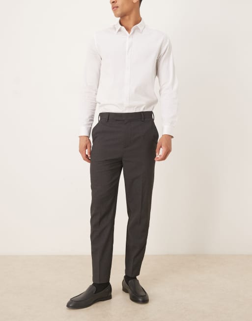 ASOS DESIGN – Grafitowe eleganckie spodnie o zwężanym kroju, 2 z 5