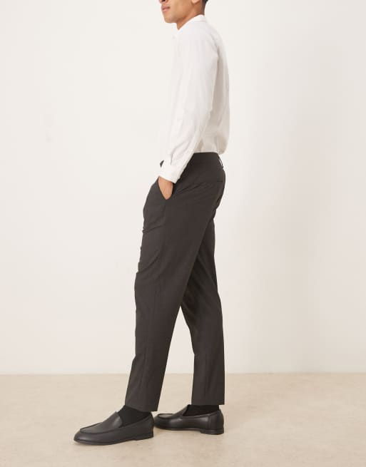 ASOS DESIGN – Grafitowe eleganckie spodnie o zwężanym kroju, 3 z 5
