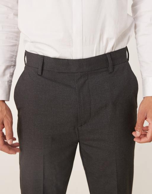 ASOS DESIGN – Grafitowe eleganckie spodnie o zwężanym kroju, 4 z 5