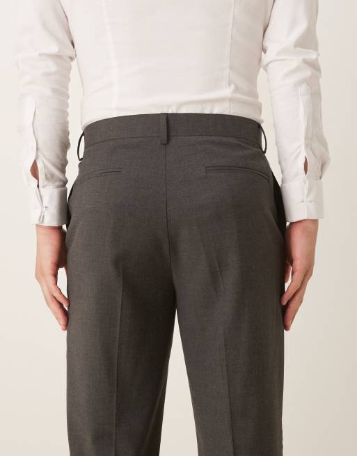ASOS DESIGN – Grafitowe eleganckie spodnie o zwężanym kroju, 5 z 5