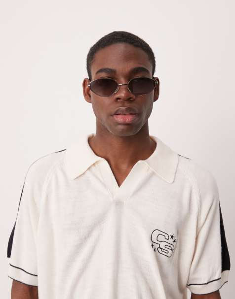 ASOS DESIGN – Grafitowe kanciaste okulary przeciwsłoneczne z gradientowymi, przyciemnianymi szkłami - view 1