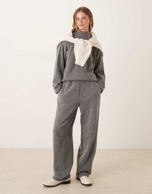 ASOS DESIGN – Grafitowy bardzo miękki zestaw z ozdobnymi szwami, 3 z 3