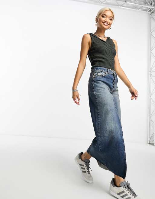 ASOS DESIGN – Grafitowy krótki top dzianinowy bez rękawów z kapturem, 3 z 4