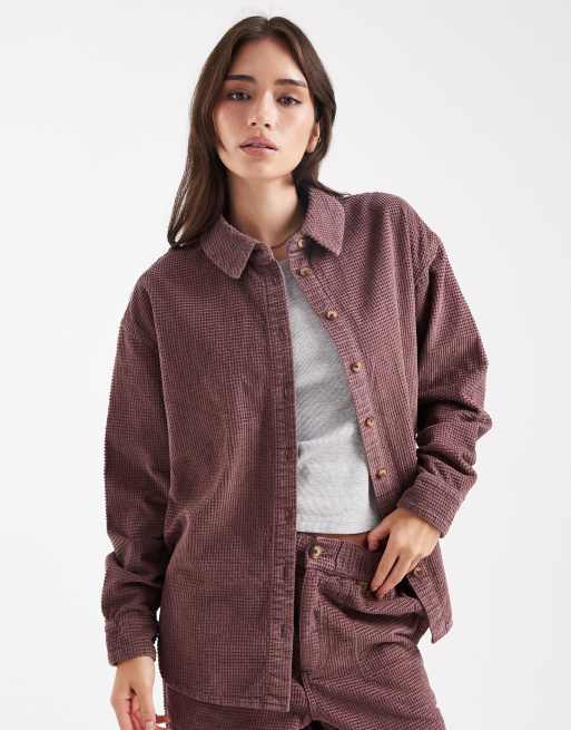 ASOS DESIGN - Lilla sæt med skjorte og barrel-bukser i boblefløjl, 3 af 3