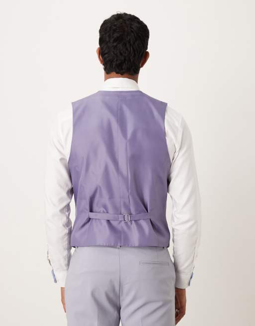ASOS DESIGN - Grålilla smal habitvest , 3 af 5