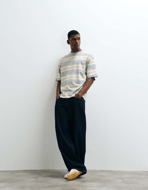 ASOS DESIGN – Gråmelerad t-shirt i oversize, 5 av 5