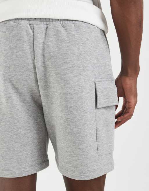 ASOS DESIGN - Gråmelerede cargoshorts i jersey, 5 af 5