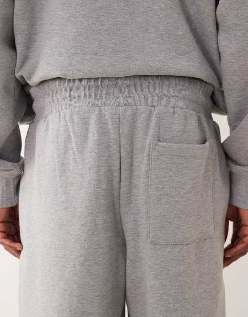 ASOS DESIGN - Gråmelerede oversized joggingbukser, 5 af 5