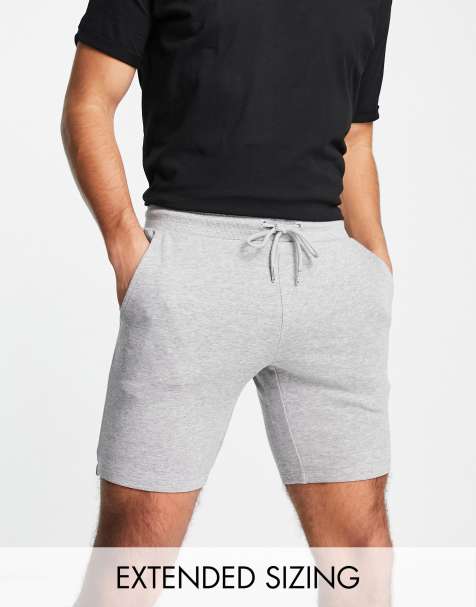 ASOS DESIGN - Gråmelerede skinny-jerseyshorts - GREY - view 1