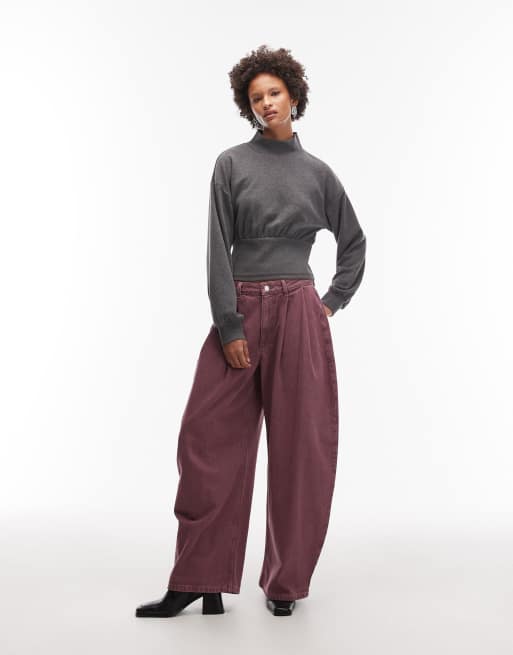 ASOS DESIGN - Gråmeleret og højhalset sweattop med indsyede detaljer, 3 af 4