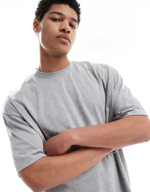 ASOS DESIGN - Gråmeleret pyjamassæt, 2 af 4