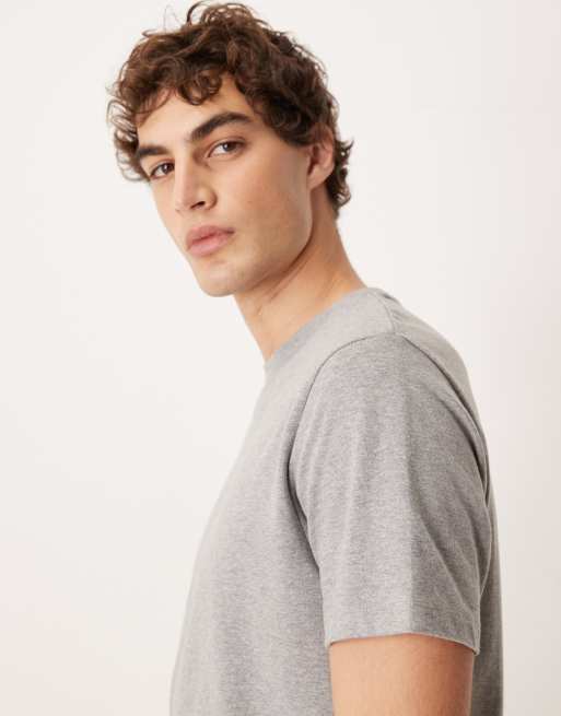 ASOS DESIGN - Gråmeleret T-shirt med rund hals i kraftigt stof , 4 af 5