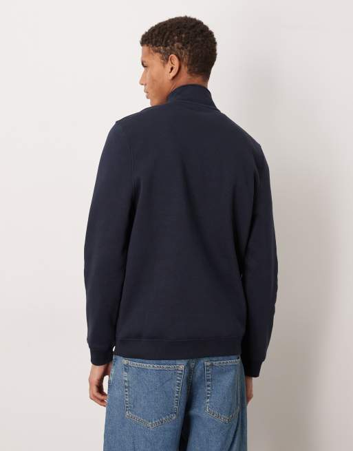ASOS DESIGN – Granatowa bluza basic z suwakiem pod szyją , 3 z 5