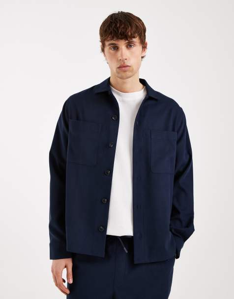 ASOS DESIGN – Granatowa koszula wierzchnia, część zestawu - view 1