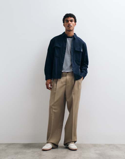 ASOS DESIGN – Granatowa koszula wierzchnia z naszywką, 3 z 5