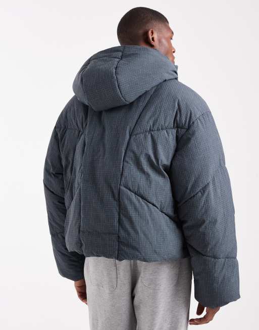 ASOS DESIGN – Granatowa kurtka ocieplana oversize z materiału ripstop, 3 z 5