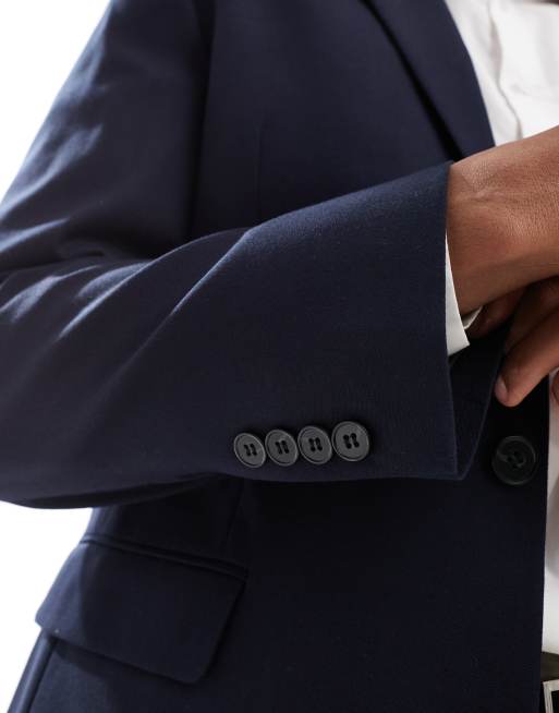 ASOS DESIGN – Granatowa marynarka garniturowa o dopasowanym kroju, 2 z 5