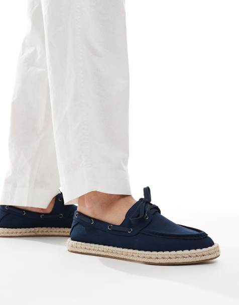 ASOS DESIGN – Granatowe espadryle żeglarskie - view 1